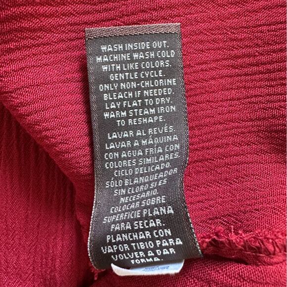 Knox Rose Dress Long Sleeve Cold Shoulder Red Gold Silver Embellished Boho Small - Picture 10 of 12